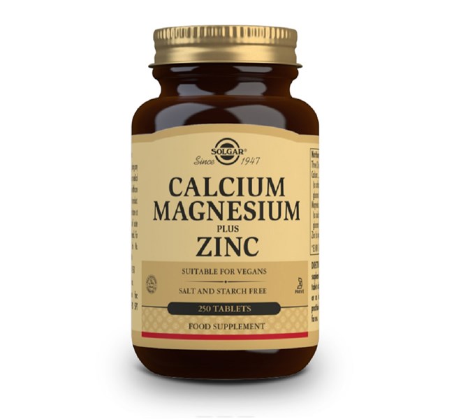 Solgar Ca/Mg/Zinc 250tab